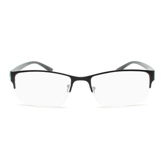 Rectangle Metal Half Frame Reading Glasses for Men R-860 - 2SeeLife