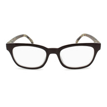 Retro Square Frame Reading Glasses with Faux Horn Temples | R-817 - 2SeeLife