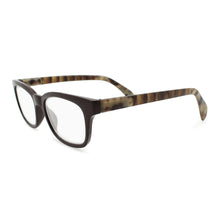 Retro Square Frame Reading Glasses with Faux Horn Temples | R-817 - 2SeeLife