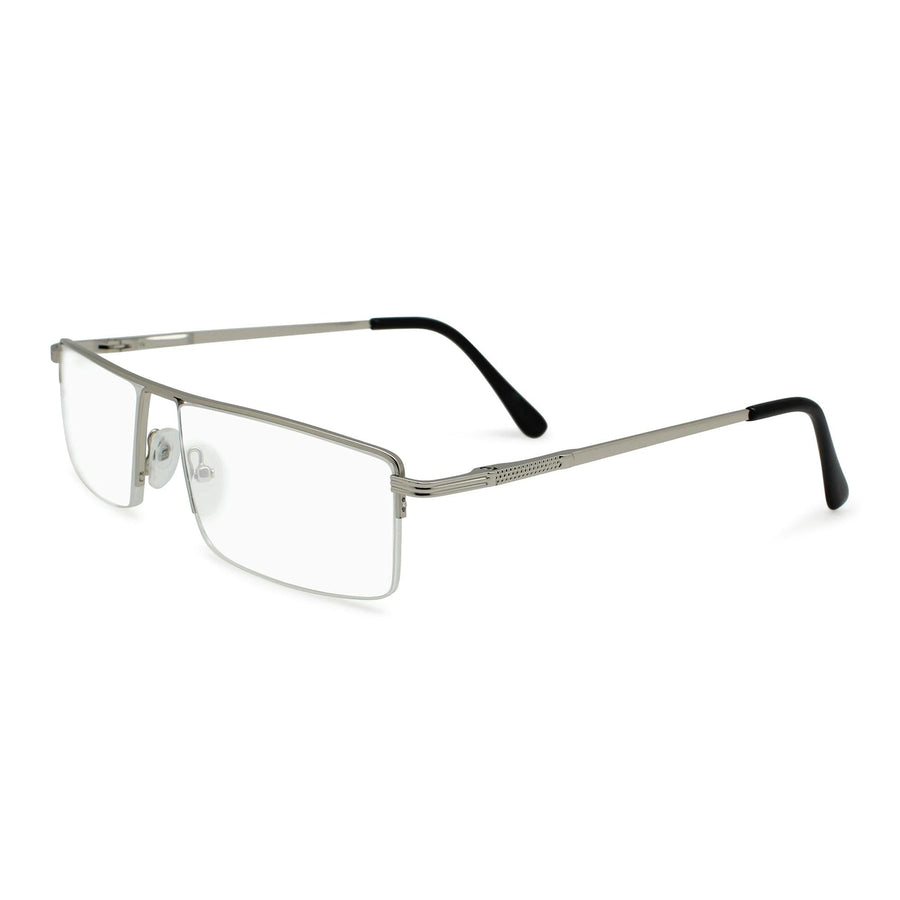 Semi Rimless Men's Reading Glasses Metal– 2SeeLife