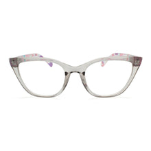 large clear frame cat eye reading glasses