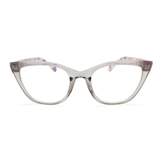 large clear frame cat eye reading glasses
