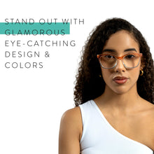 Two tone cat eye reading glasses R-879P - 2SeeLife